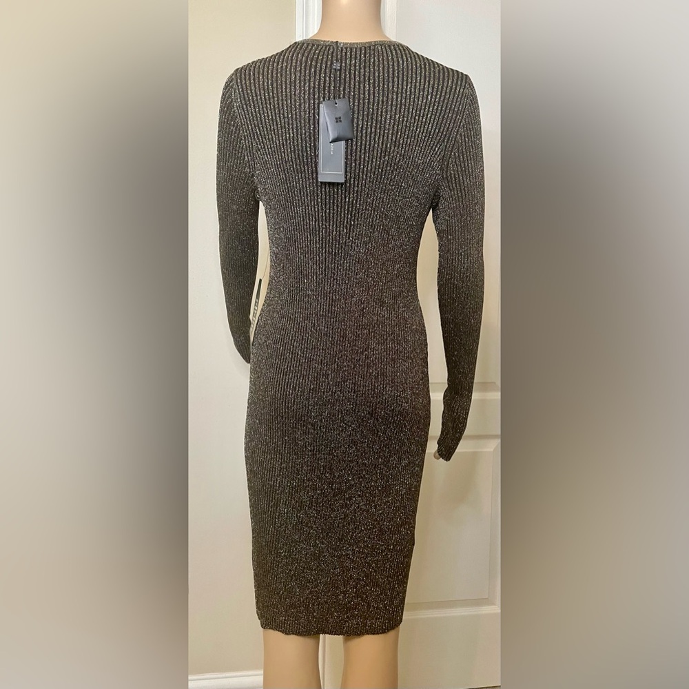 BCBG Max Azria Macki Metallic Dress, Size M - Picture 7 of 9